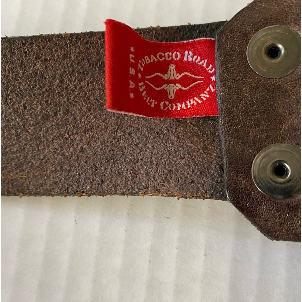 VINTAGE Silver Metal Lion's Head Belt Buckle with Belt Size 34 - Picture 15 of 16